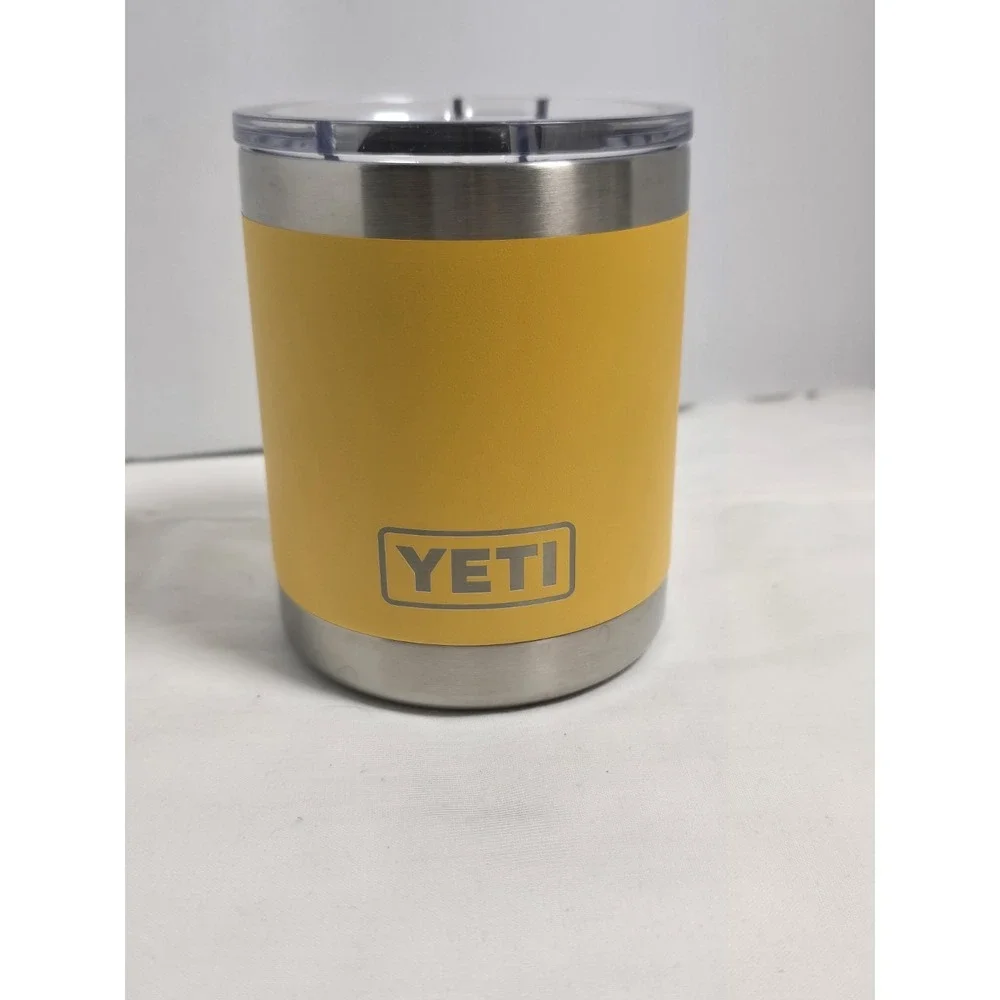 YETI Rambler 10 oz LOWBALL Magslider Limited Edition Retired ALPINE YELLOW